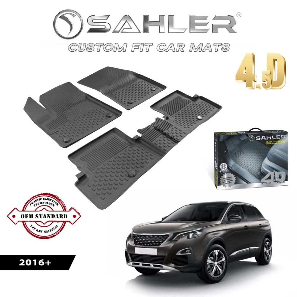 Гумени Стелки SAHLER 4D PEUGEOT 3008 2016 +