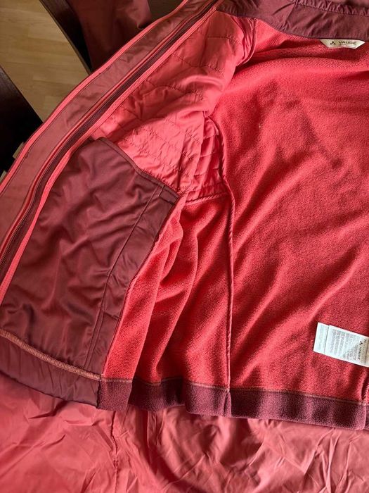 дамско зимно дебело яке от две части, VAUDE, цвят чери, размер 3XL/48
