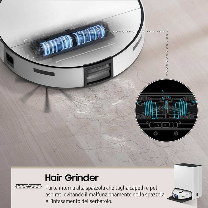 Прахосмукачка робот Samsung Jet Bot Combo (VR7MD97714G) Steam+ станция