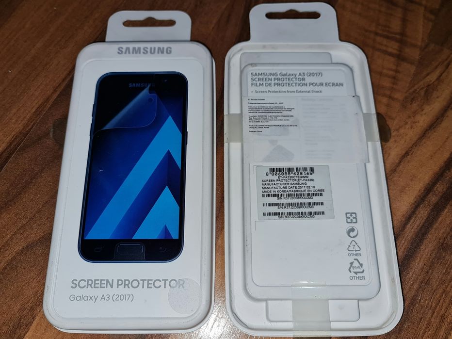 Folie silicon full cover originala Samsung A3 2017 A320 set 2 bucati