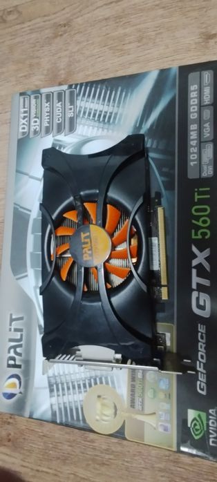 Продам нерабочую видеокарту GTX-560TI PALIT