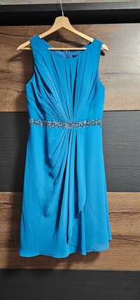 Прекрасна синя официална рокля