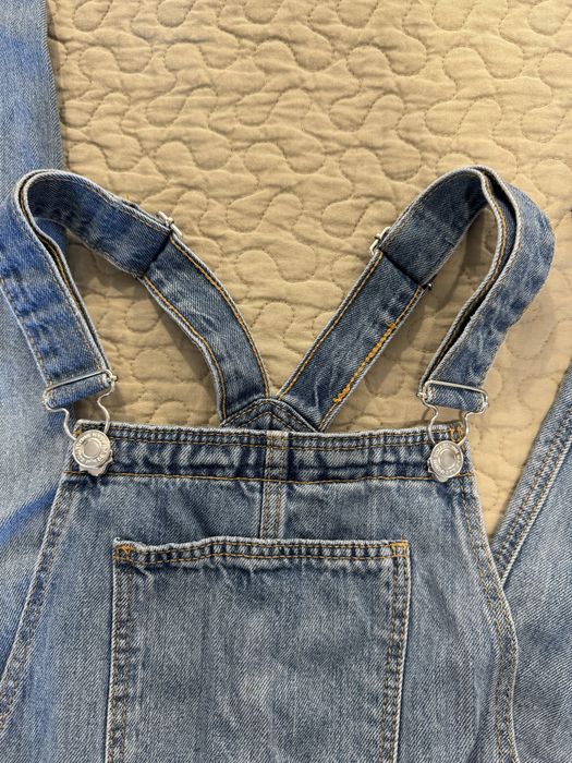 Salopeta de blugi fete 12 ani (152 cm) de la Mango