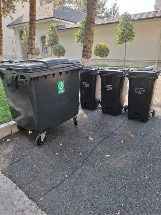 Пластиковые мусорные баки от 120 до 1100 литра