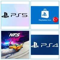 Создание аккаунта Продажа игр PS5 PS4 Пополнение Подписки PS+ PSN