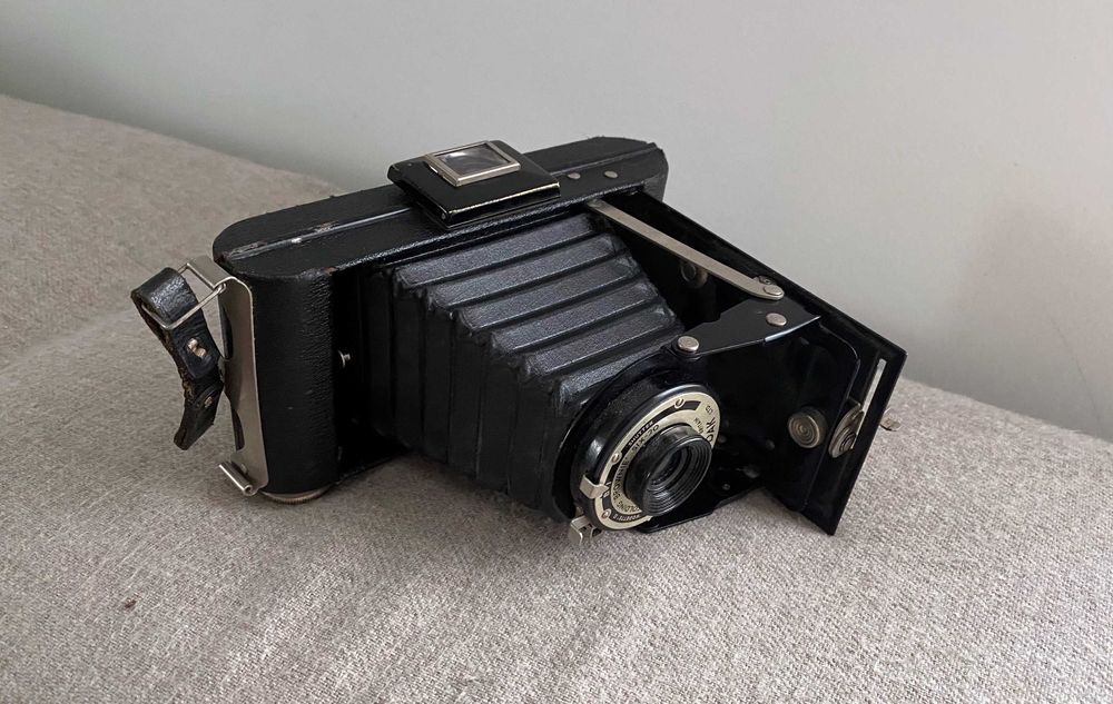 Camera foto burduf Kodak Folding Brownie Six-20 din 1900 retro vintage