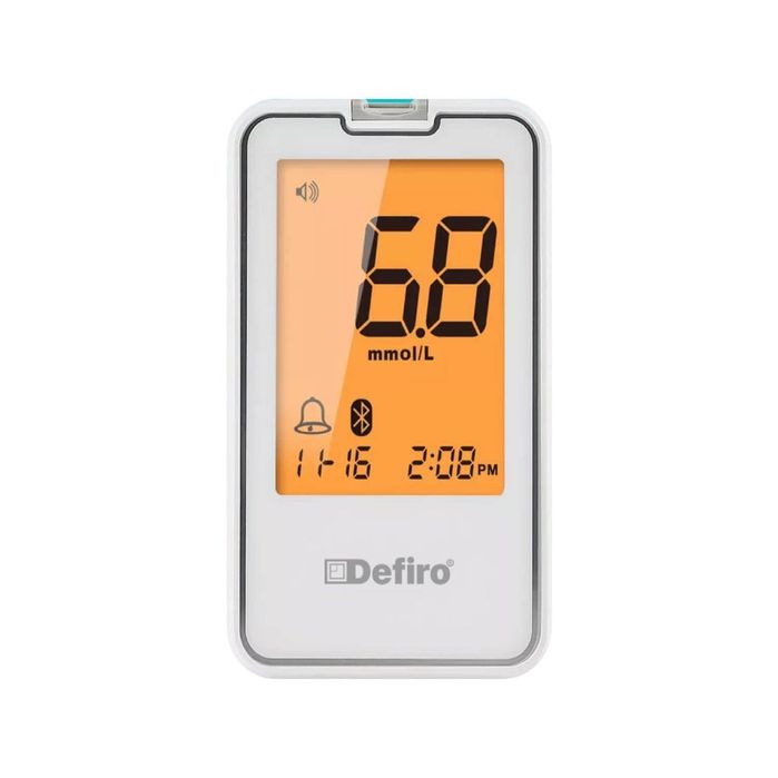 Glucometru Defiro cu bluetooth, incluse 75 teste si 75 ace
