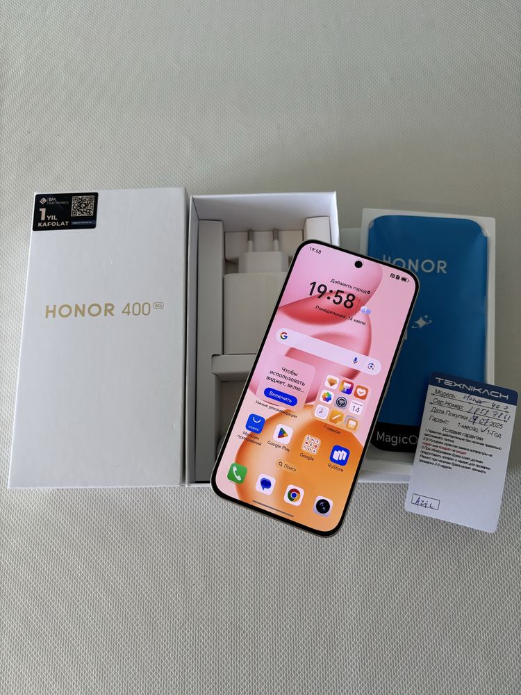 Новый Honor 400 5G 8/256GB Год гарантия