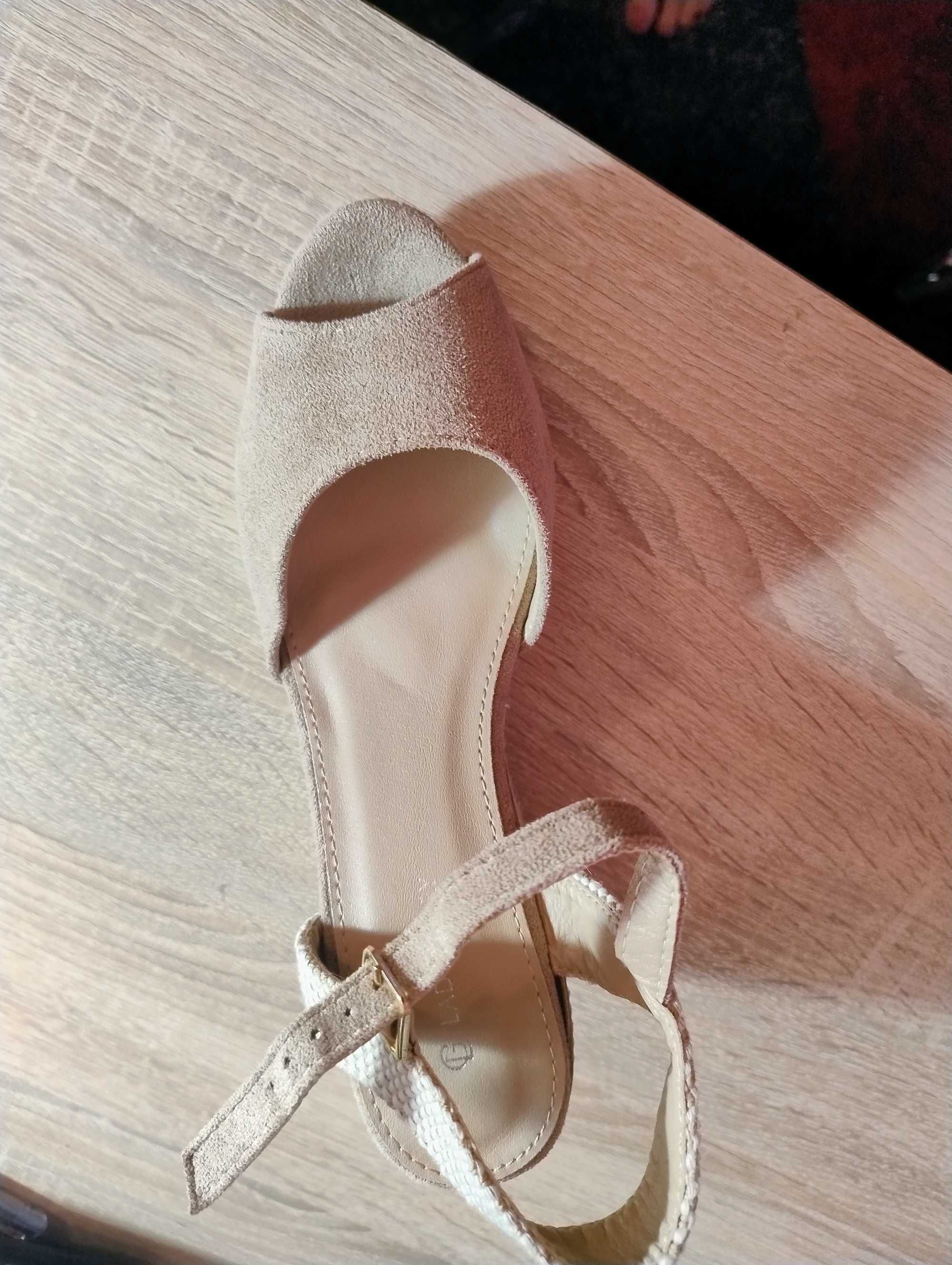sandale elegante cu platformă, noi, măsura 38