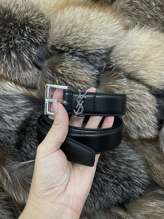 Curea YSL negru-argintiu