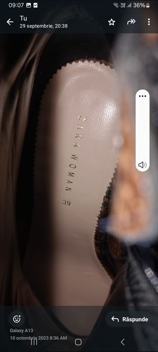 Cizme Zara mărime 39