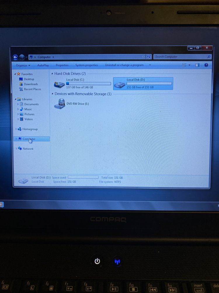 Laptop compaq presario cq60