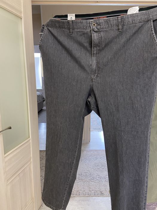 Новые большие мужские летние джинсовые брюки