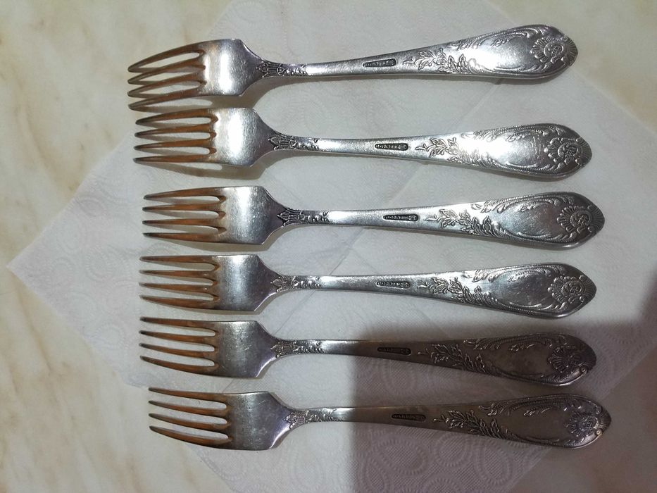 Вилки мельхиоровые, столовые. Новые.