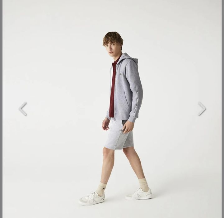 Hanorac Lacoste mărime M/L hoodie bluza gluga fermoar sport bărbat