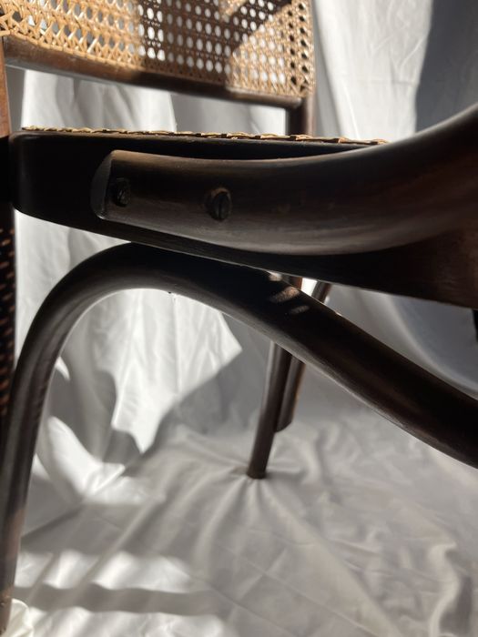 Scaun 811 Josef Hoffmann, Thonet - ratan natural, design iconic