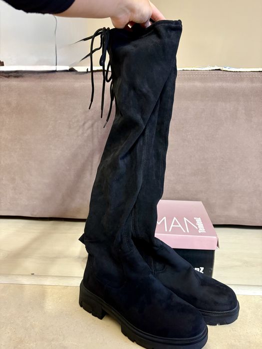 Дамски черни ботуши