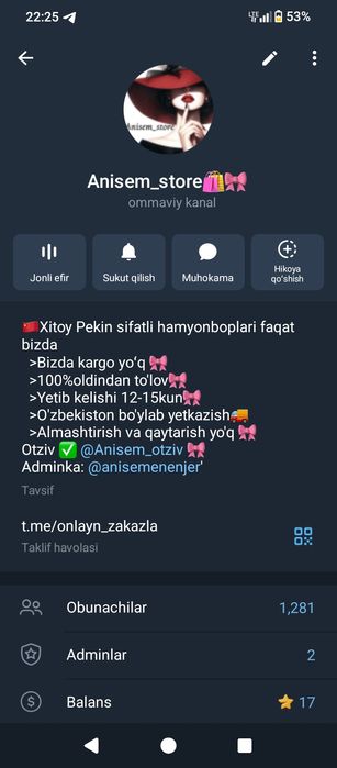 Xitoydan sifatli kiyimlar zakaz qilamiz