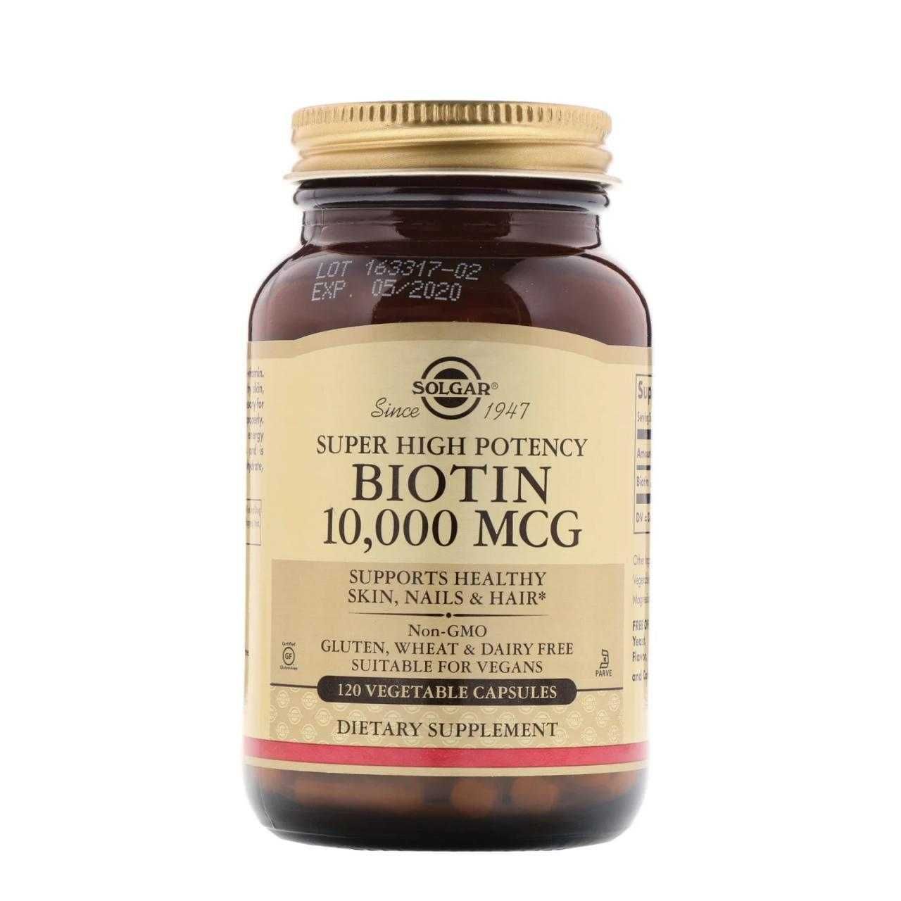 Solgar Biotin 10000 mcg, Солгар биотин 10000мкг. биатин 10000