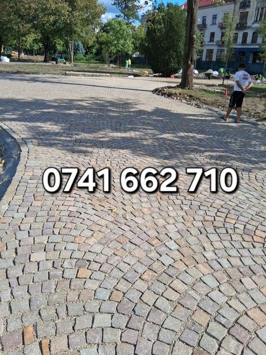 Vand si montez Piatra Cubică Andezit 
 Dimensiuni disponibile:
10x10x1