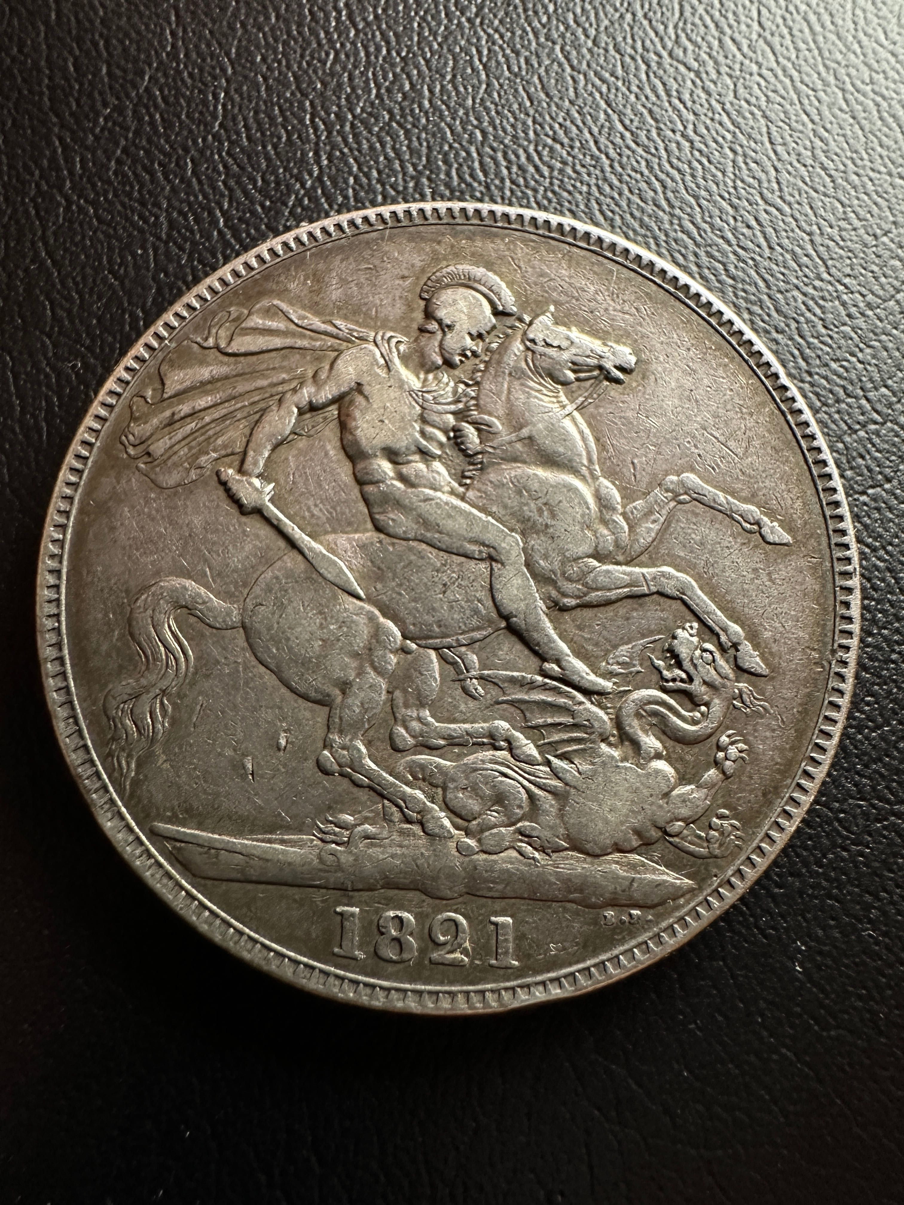 Великобритания 1 крона 1821 г. Джордж IV