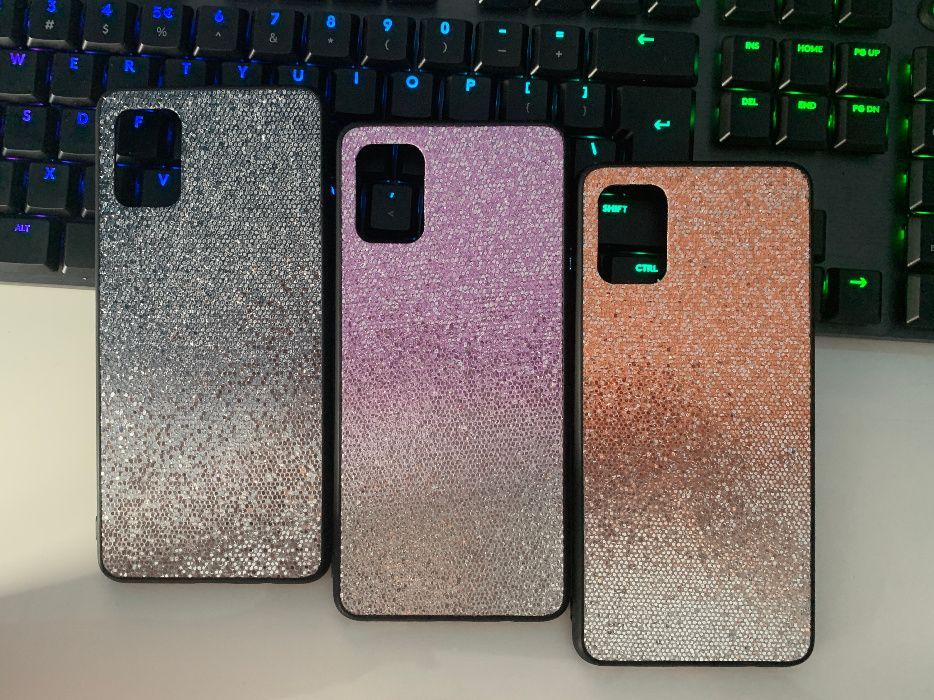 Husa cu sclipici in degrade pt. Samsung Galaxy A51 / J6 Plus / J6+
