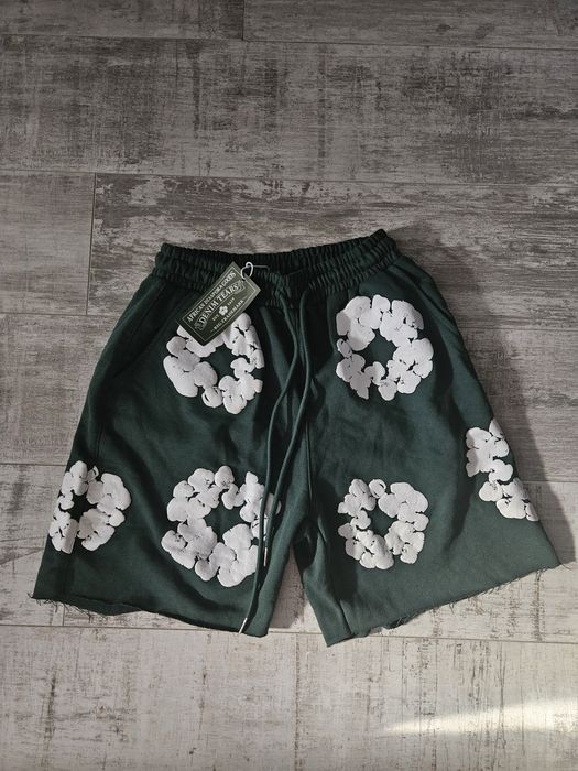 Pantaloni scurti denim tears