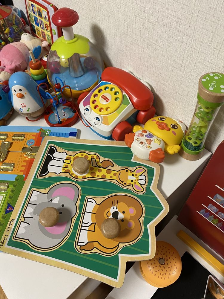 Детски играчки, Fisher price, дървени, таблет, дистанционно, фотоапара