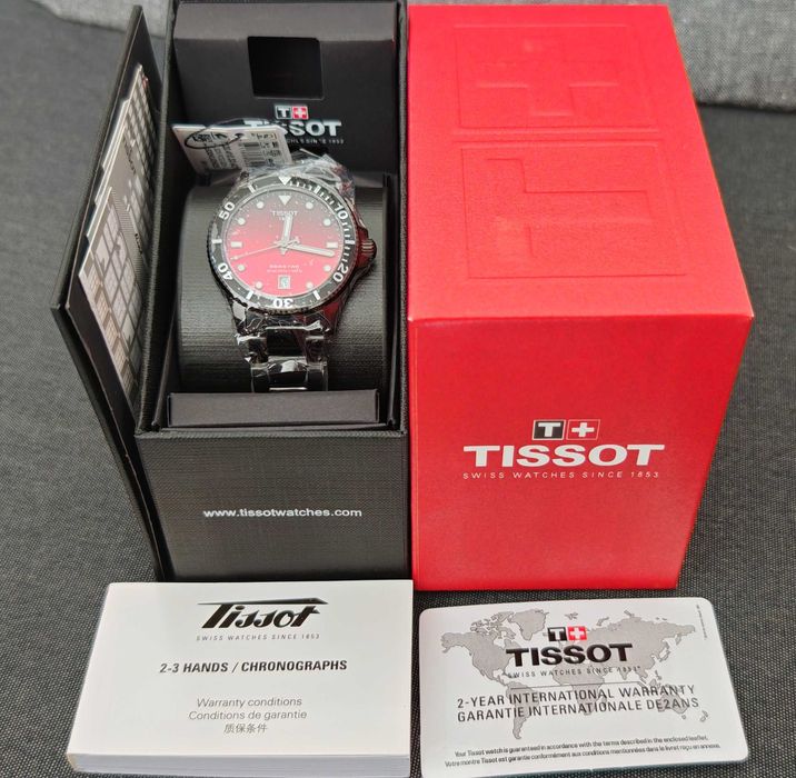 TISSOT SEASTAR 1000 QUARTZ 40mm чисто нов часовник кутия 100% оригинал
