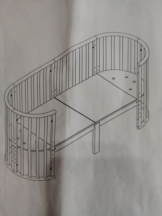 Недорого универсальная, детская кроватка трансформер.
