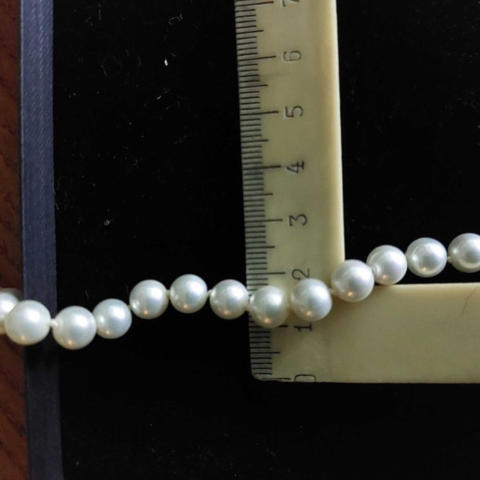 Комплект колие с обеци перли