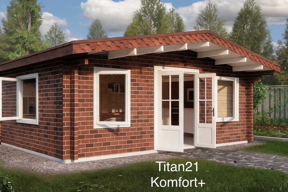 МАФ-дом Titan 21 из мини-бруса за 10 дней|Алматы