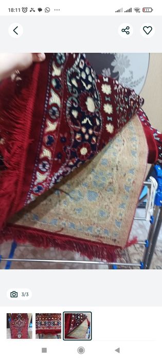 Покрывало на диван по типу ковра