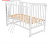 Patut lemn bebe 120x60, laterala culisanta, 3 nivele