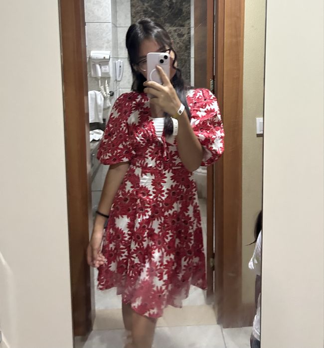 Платье красно белое размер xs-s