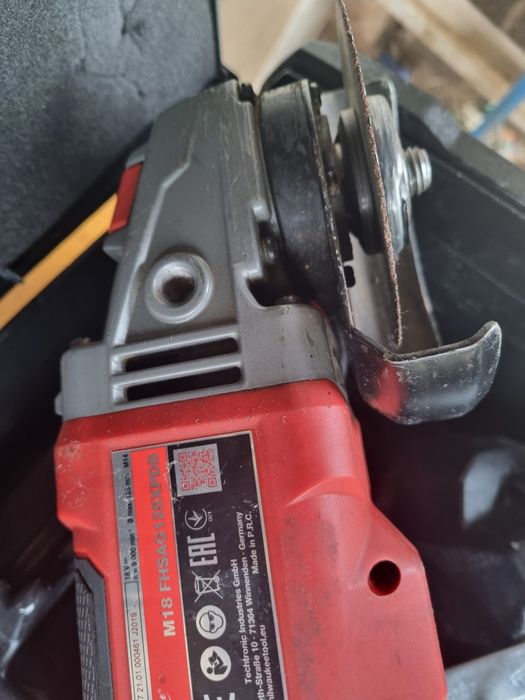 Flex milwaukee fhsag125xpdb baterie 5 5 ah,incarcator rapid.cutie