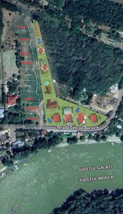 Două loturi de teren pentru construcție imobile