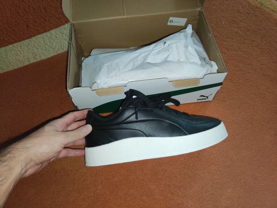 Vând adidași noi Puma Ca Luxe, piele, negru, 43