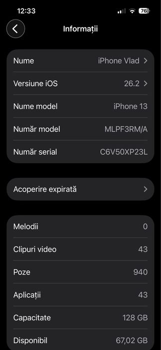 Iphone 13 la cutie sau schimb