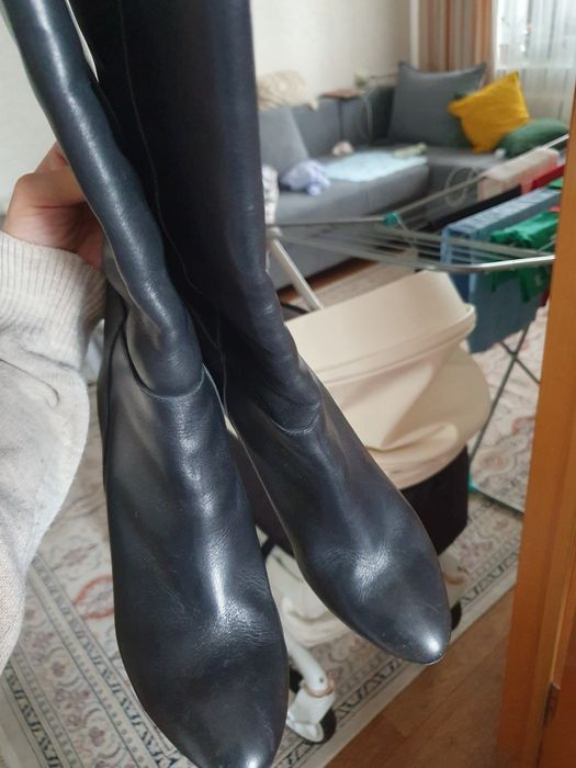 Сапоги натуральная кожа Осень Весна