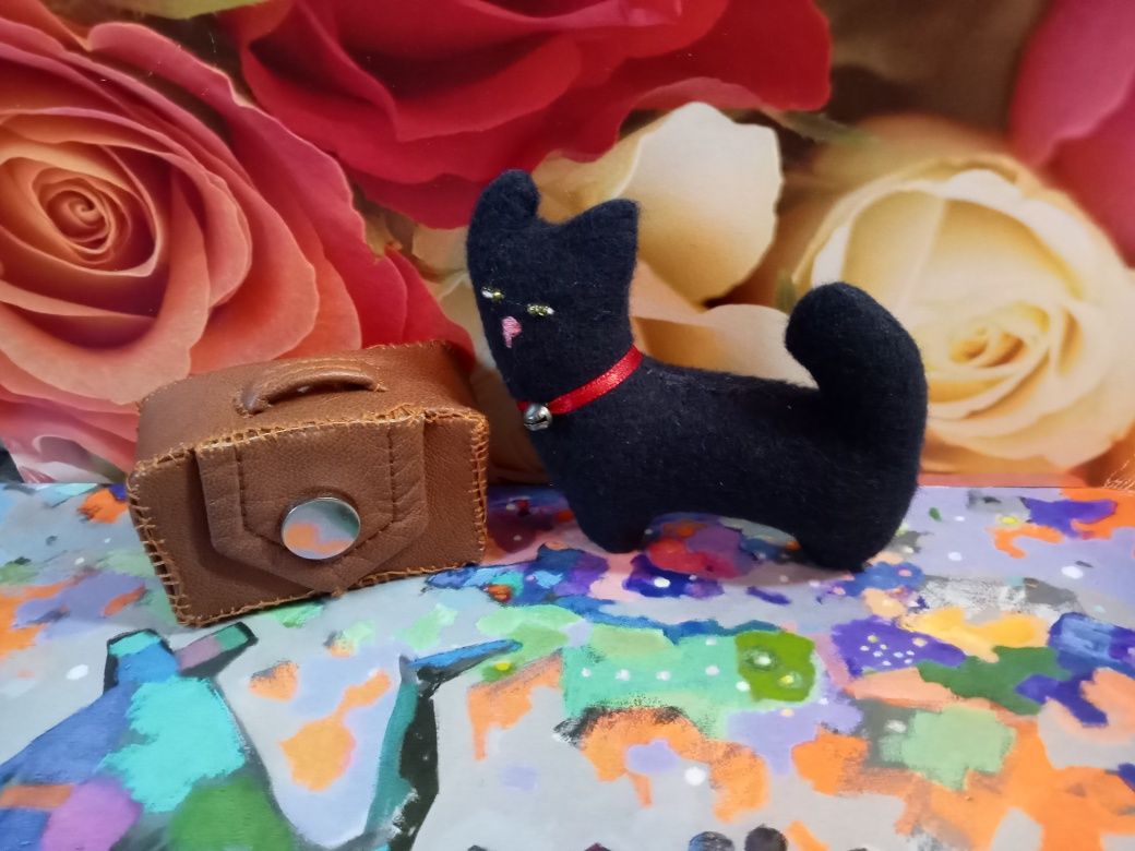 Одежда, аксессуары,кукла, браслет, игрушка котик,из текстиля ,