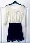 Rochie Bershka cu dantela alba/ Atmosphere/ LcWalkiki
