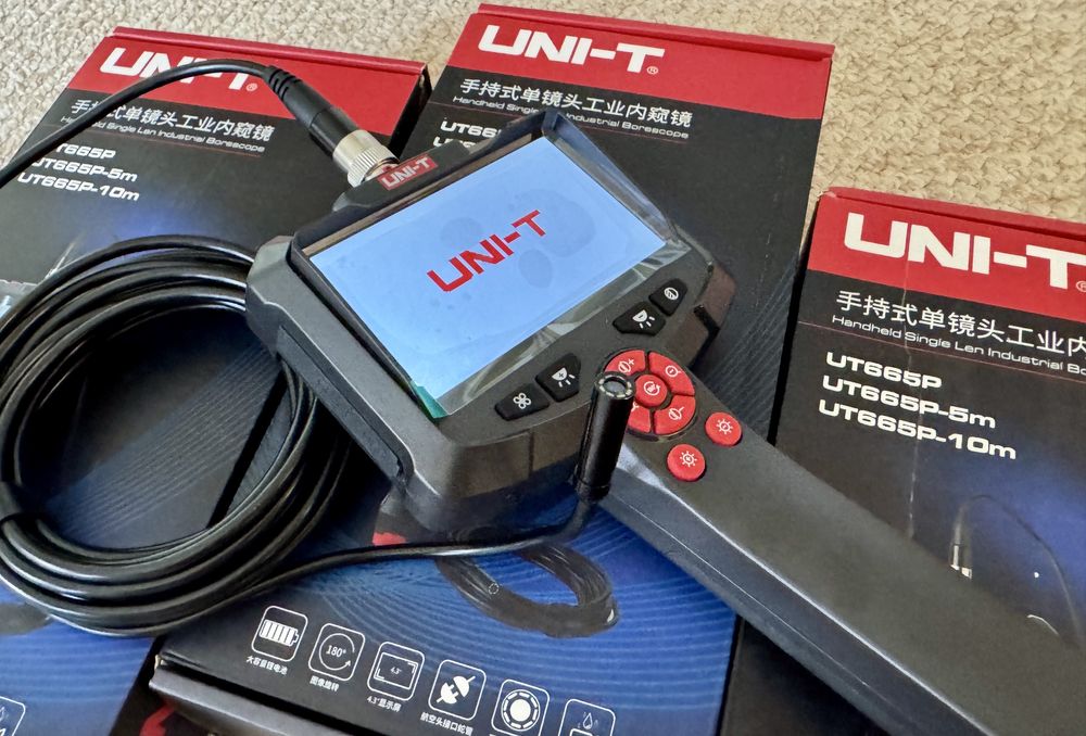 Профессиональный эндоскоп UNI-T UT665P-5m с экраном 4,3