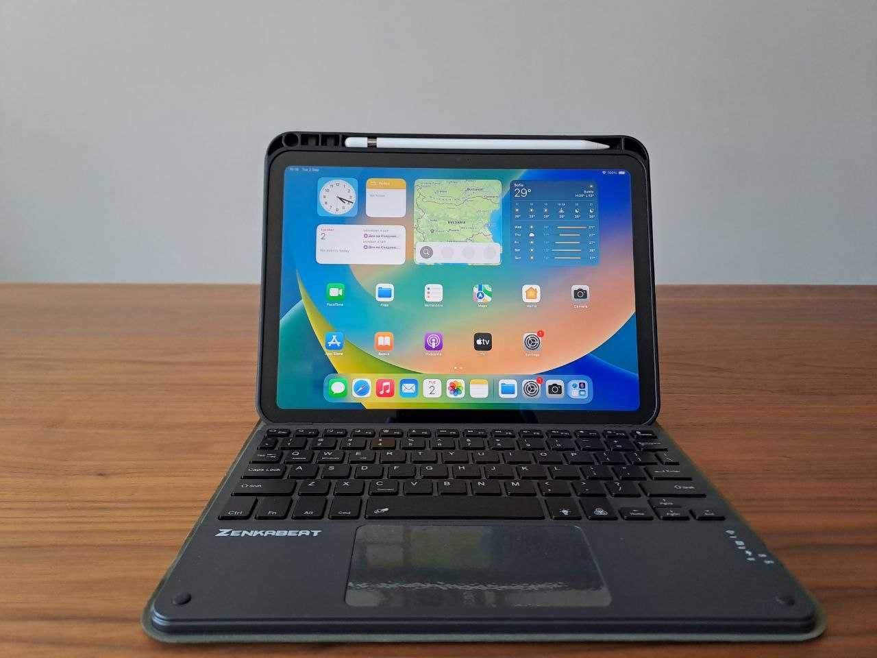iPad 10 (64GB) Cellular + Apple Pencil 1 + Клавиатура + Калъф