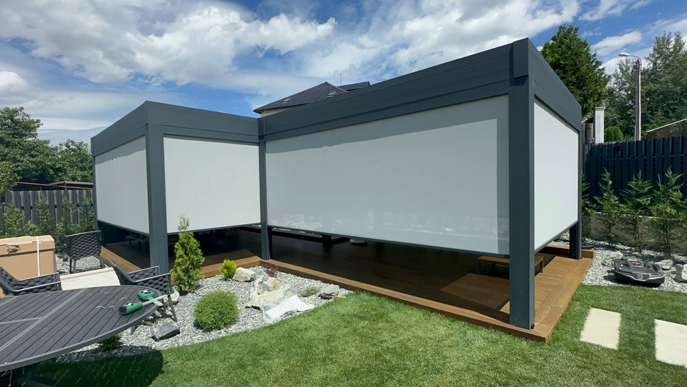 Copertine/Marchize retractabile. Casetate, Simple, Verticale, Zip