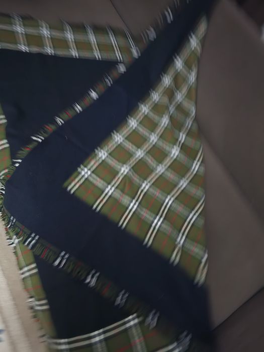 Платок клетчатый теплый