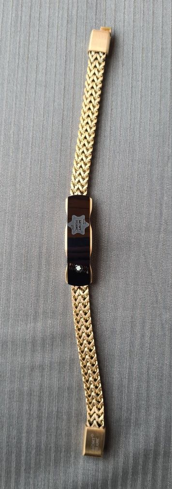 Bratara /MONT BLANC/ din inox placat cu aur 18k