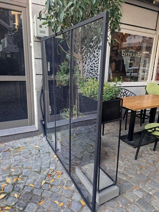 Метална преграда с поликарбонат