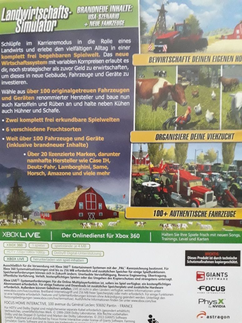 Farming simulator xbox 360