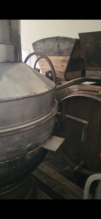 Vand caza de tuica din inox alimentar   fund dublu cu ulei